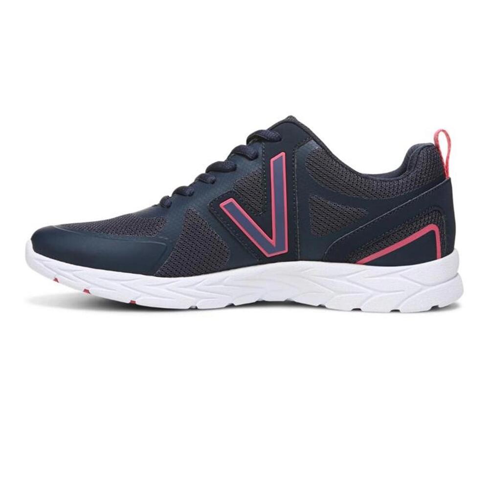 Vionic Miles II Shoes - Women's, Navy/Pink 5 W NWB - Picture 1 of 10
